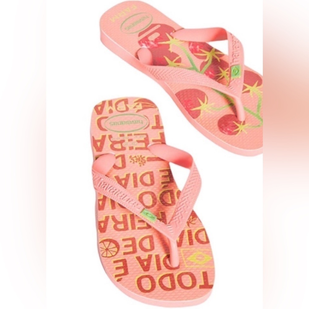 Havaianas Farm Rio Tomato Pink Brazil Flip Flop​​​